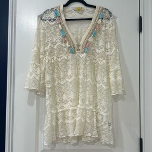 Piaza Italia white lace dress